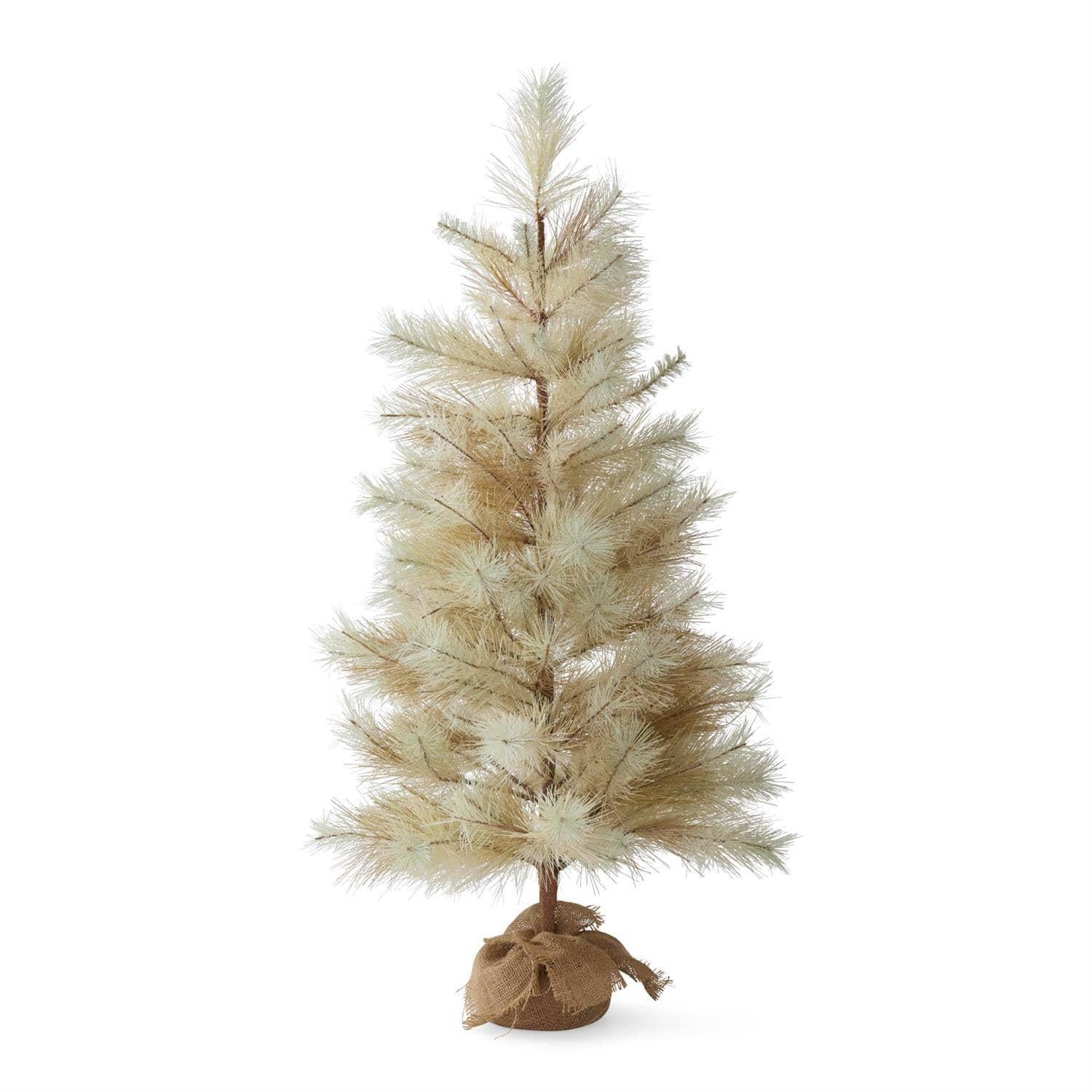 Light Sage Green Tree In Burlap Sack